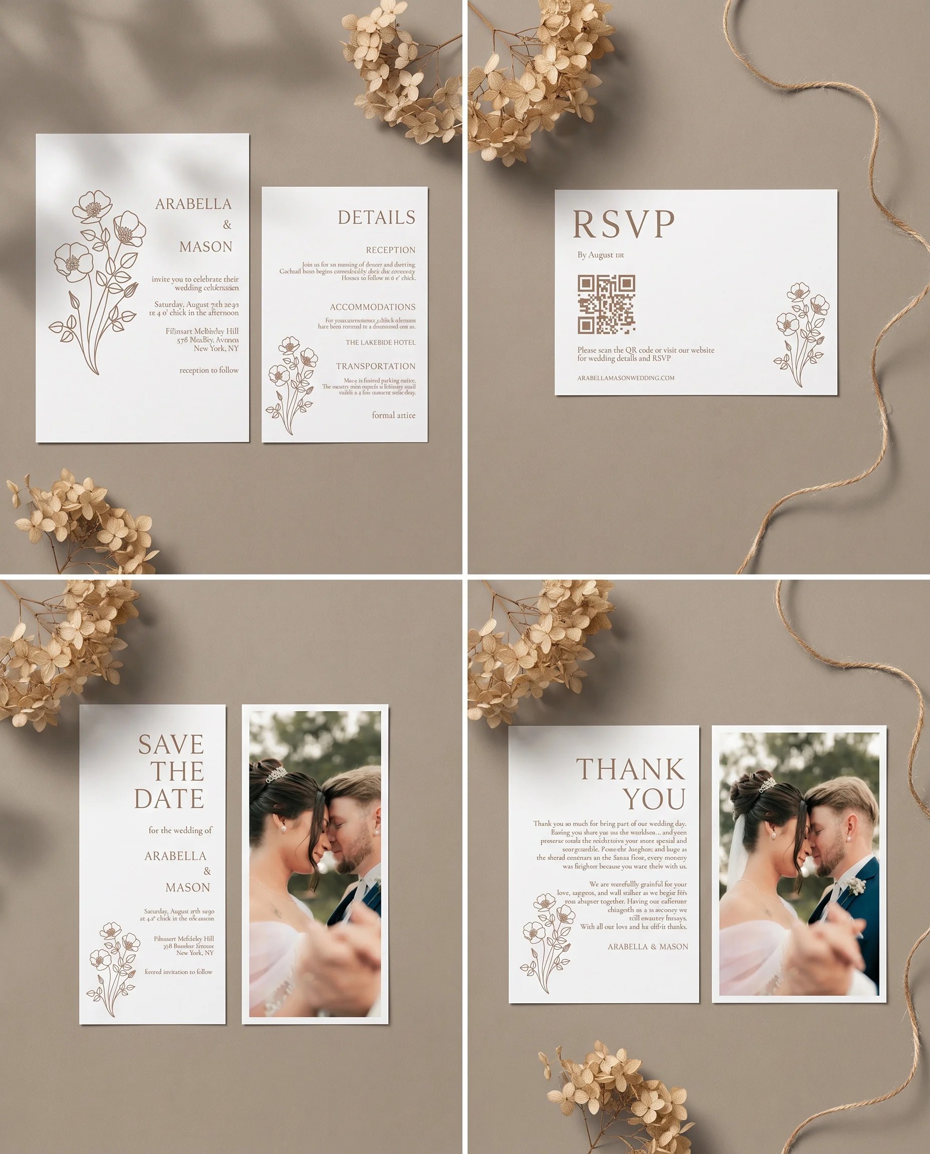 Anemora — Invitation Set