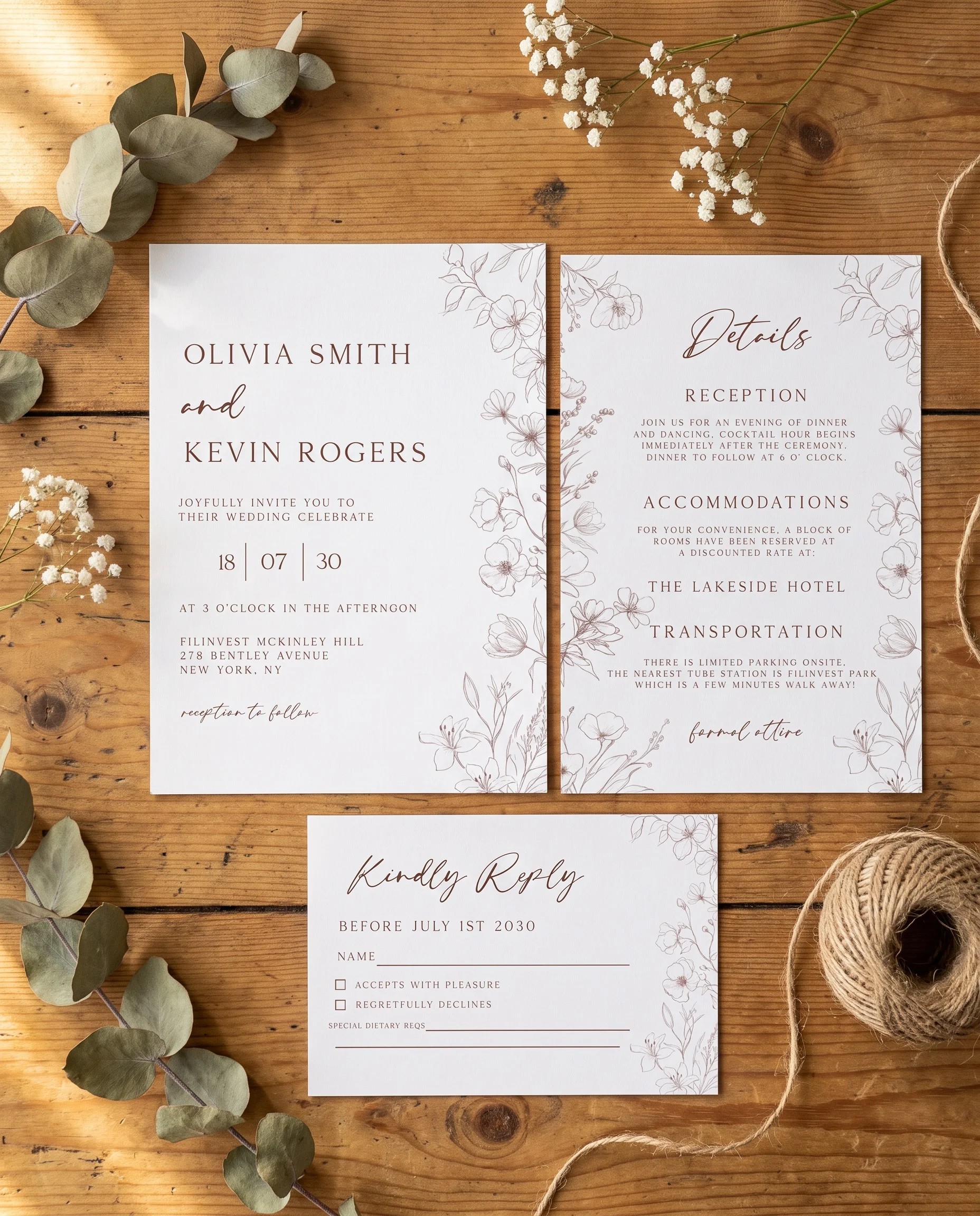 Arrow Bloom — Invitation Suite