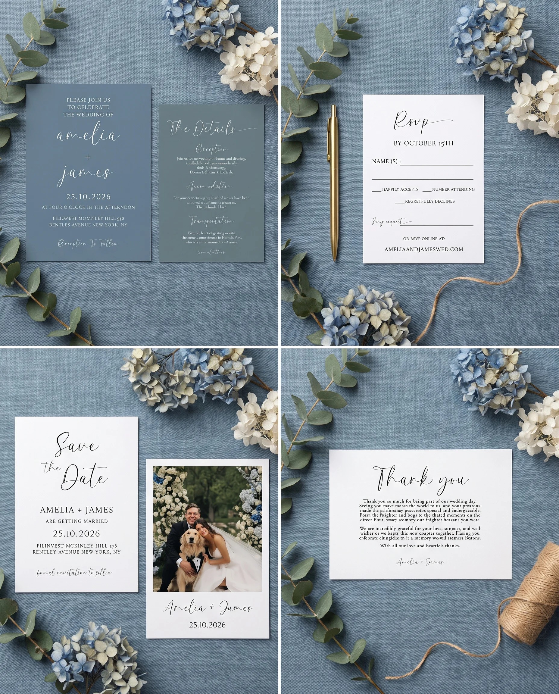 Arrow Crest — Invitation Set
