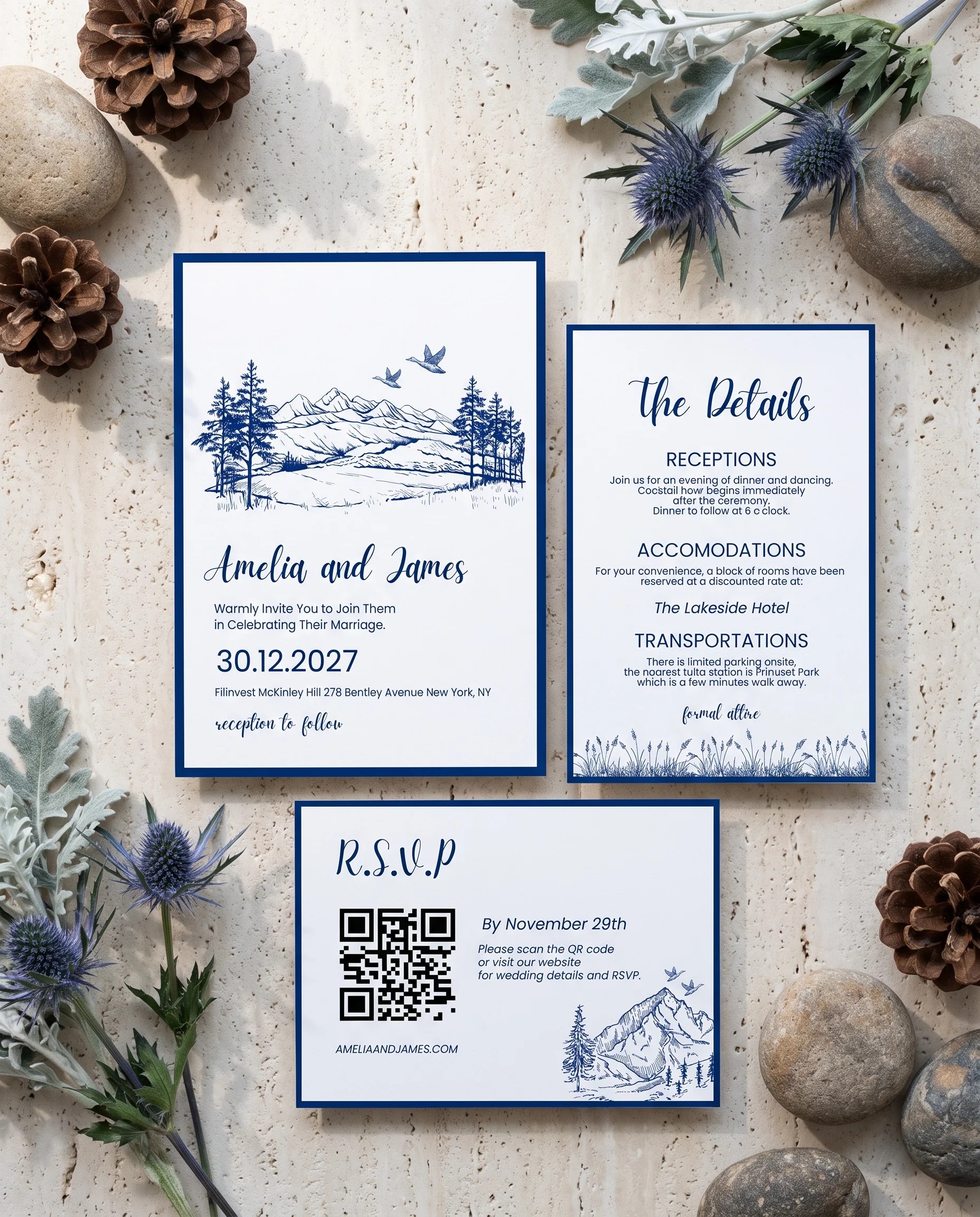 Blue Range — Invitation Suite