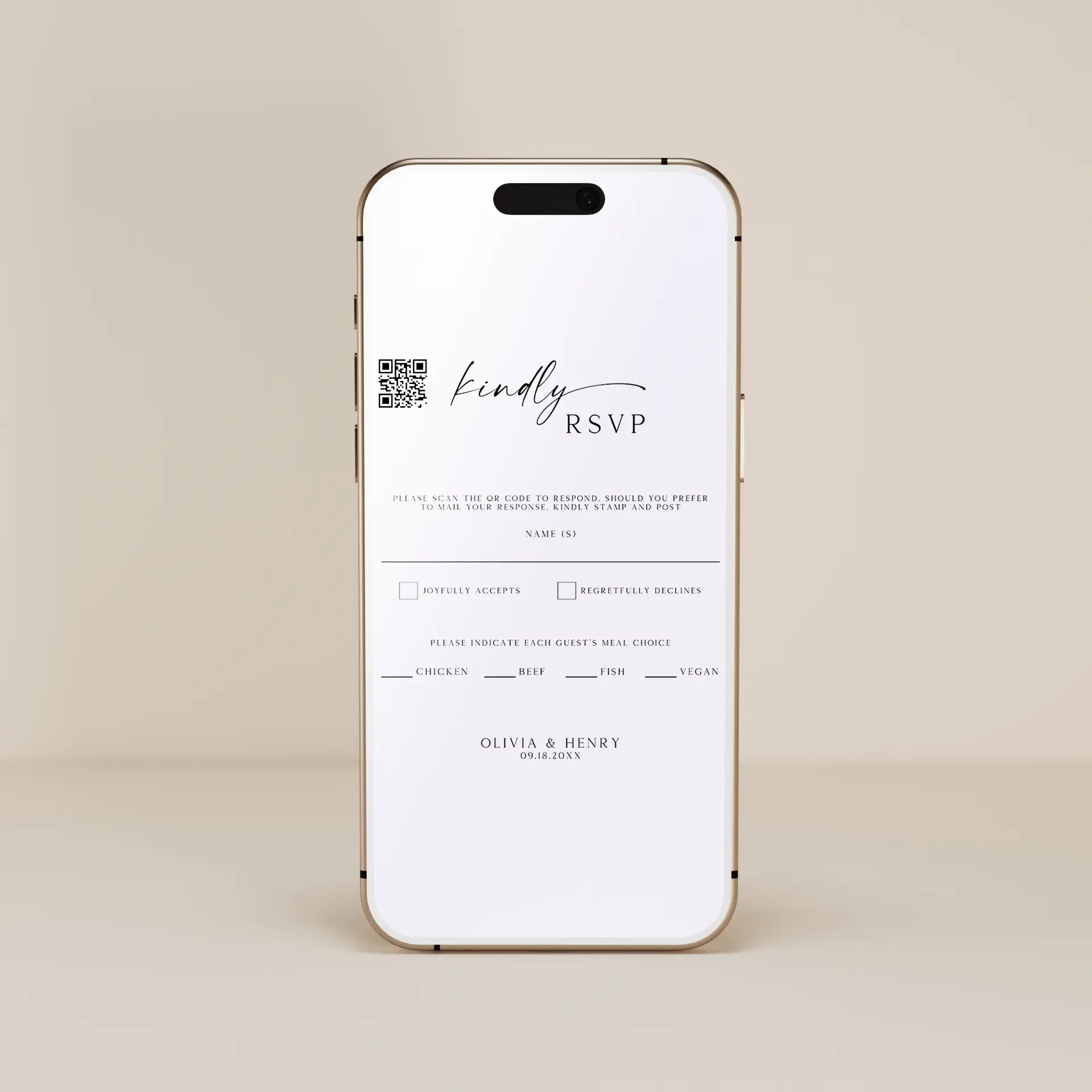 Buzz — RSVP E-Card