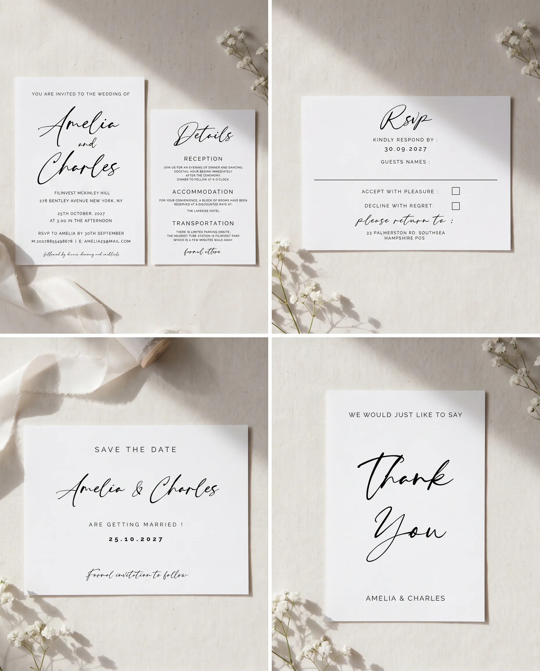 Cathedral — Invitation Set