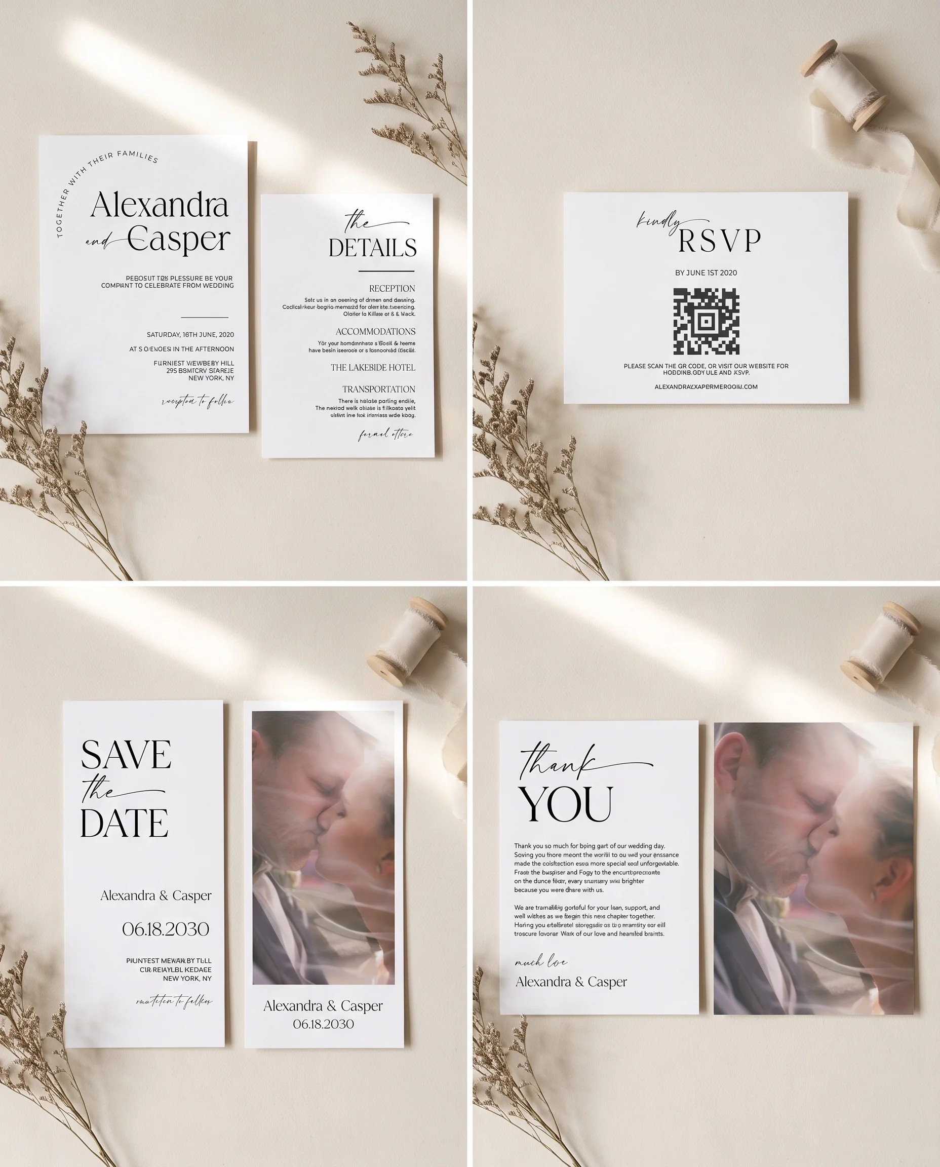 Charline — Invitation Set