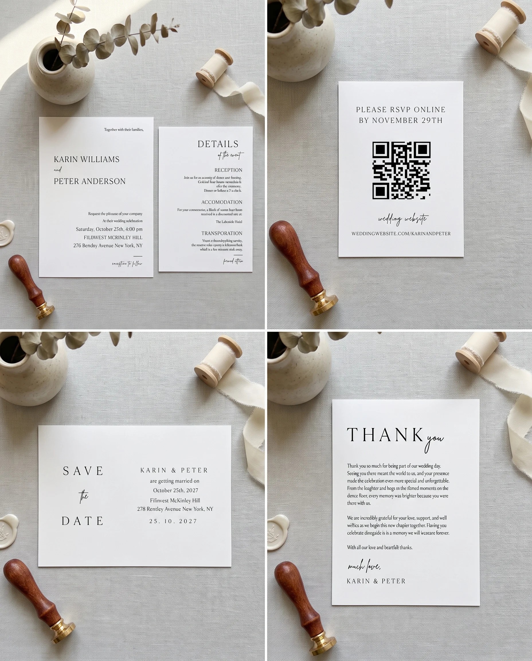 Contour — Invitation Set