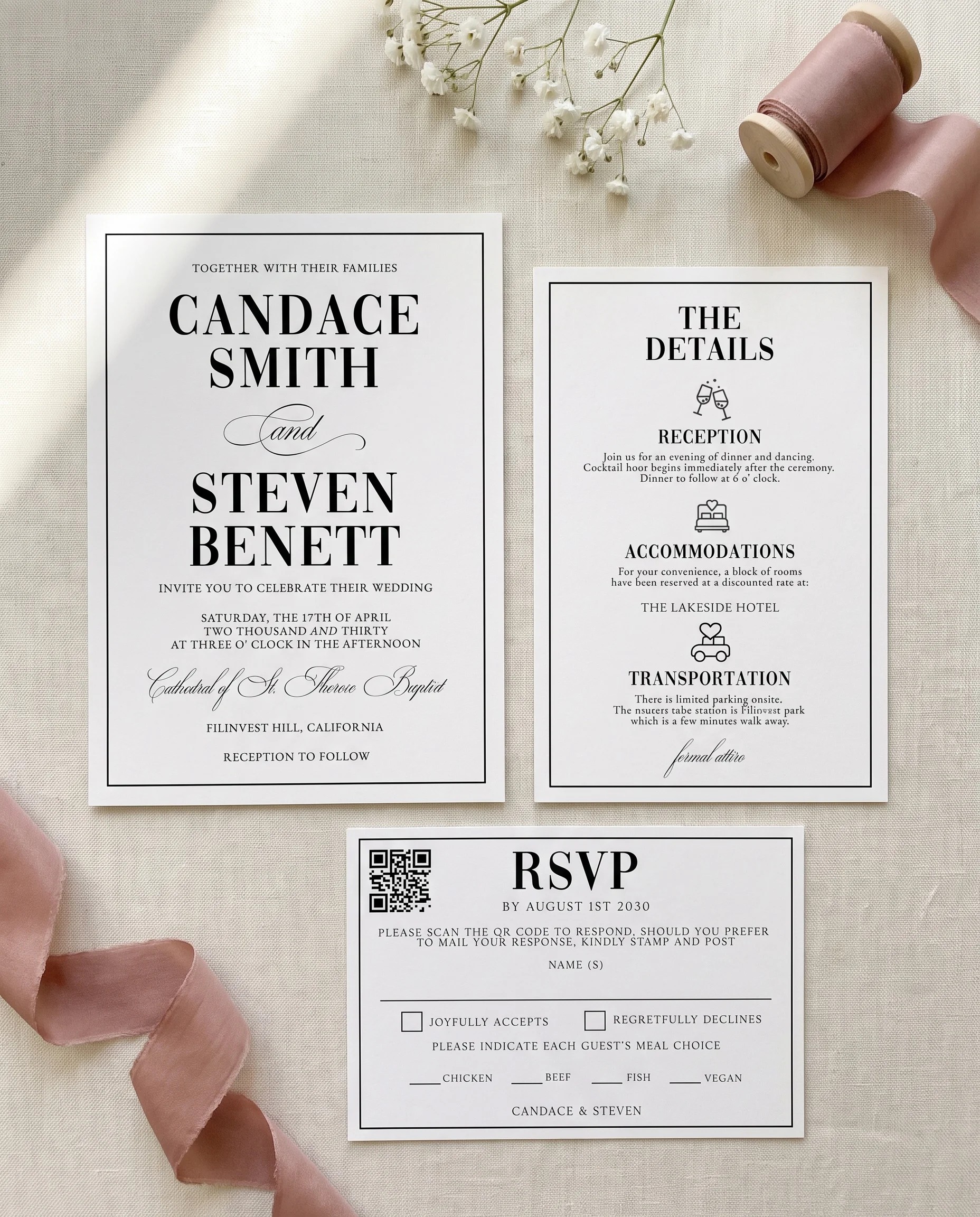Crestline — Invitation Suite