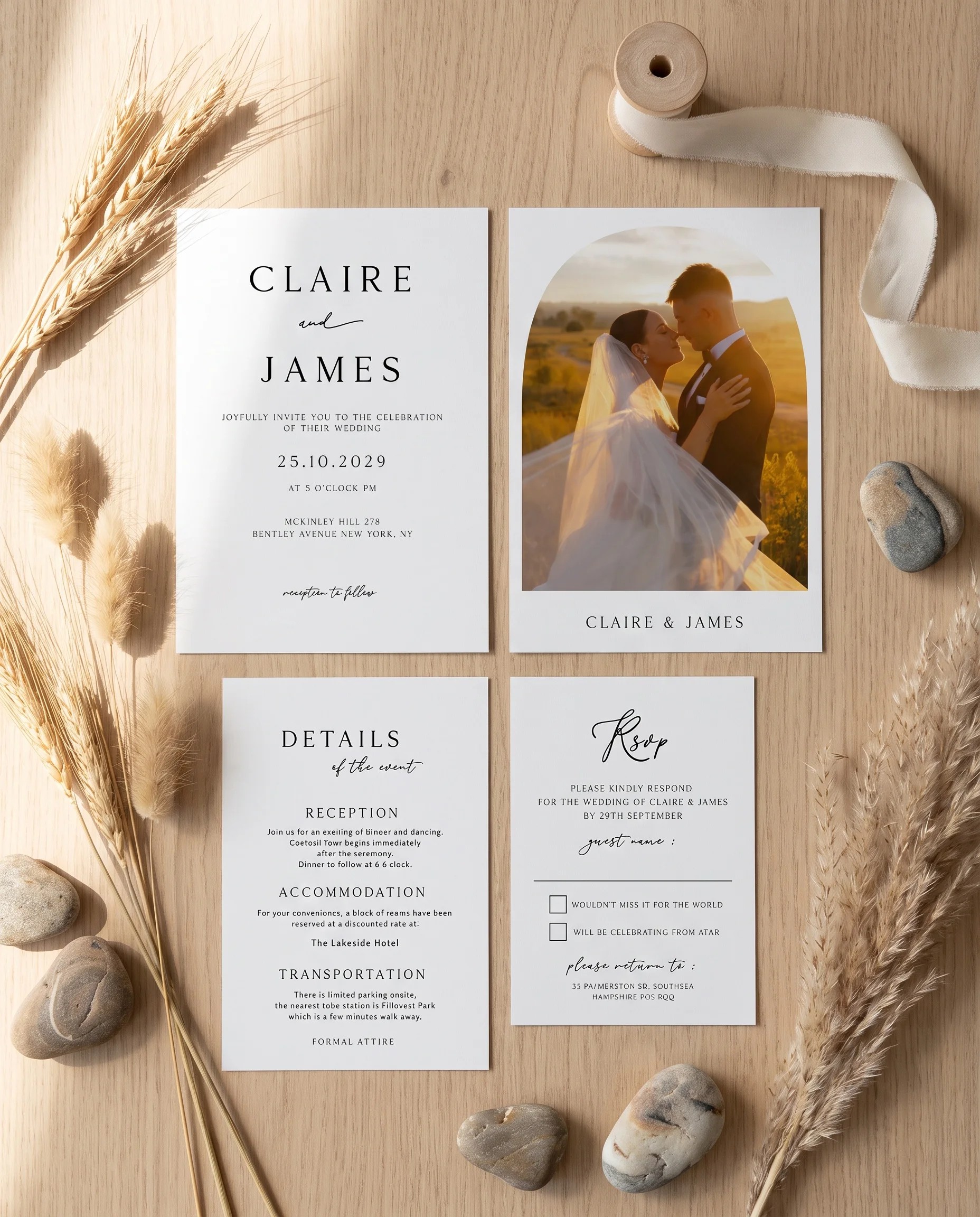 Halo Arch — Invitation Suite