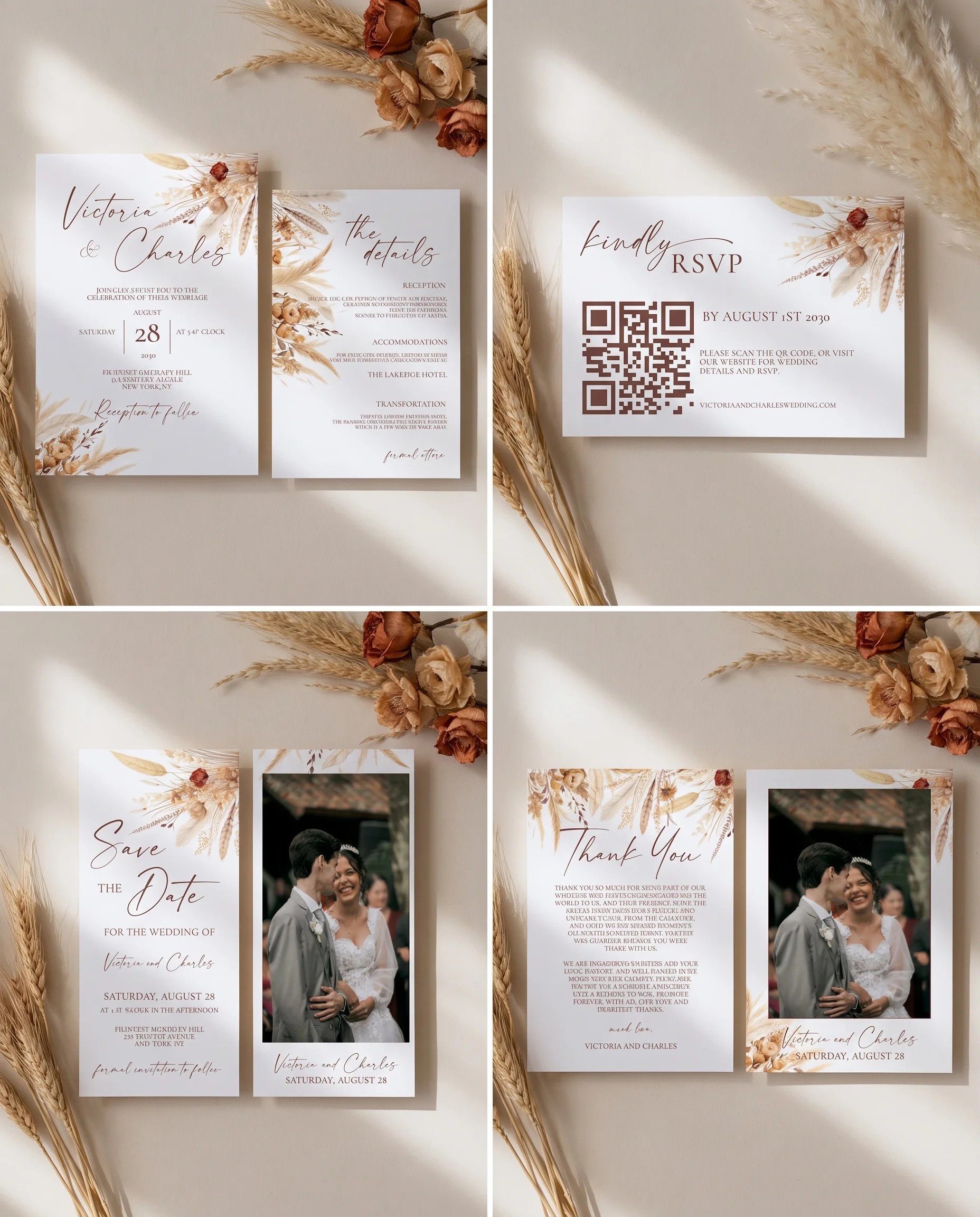 Harvest Script — Invitation Set