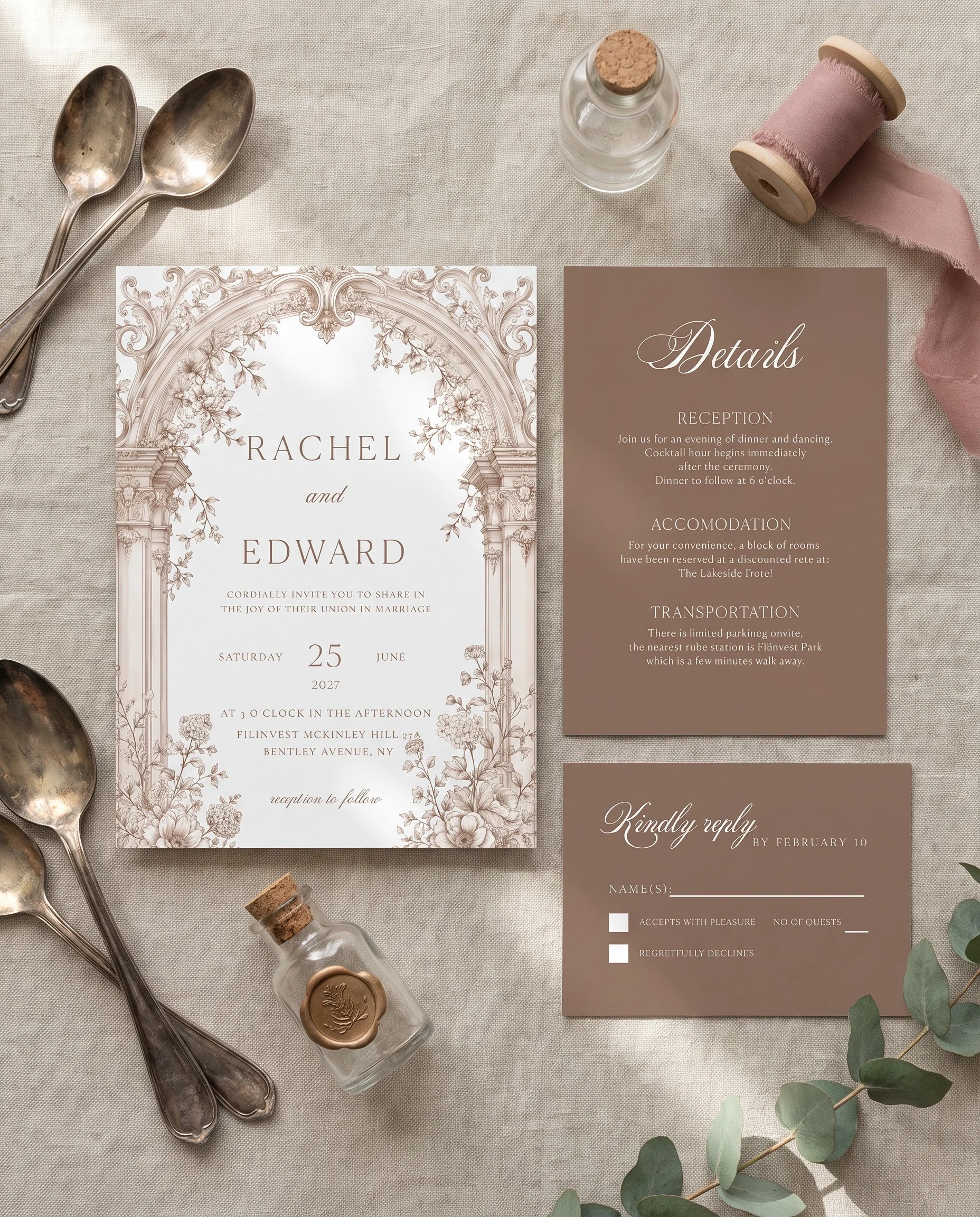 Hinge Script — Invitation Suite