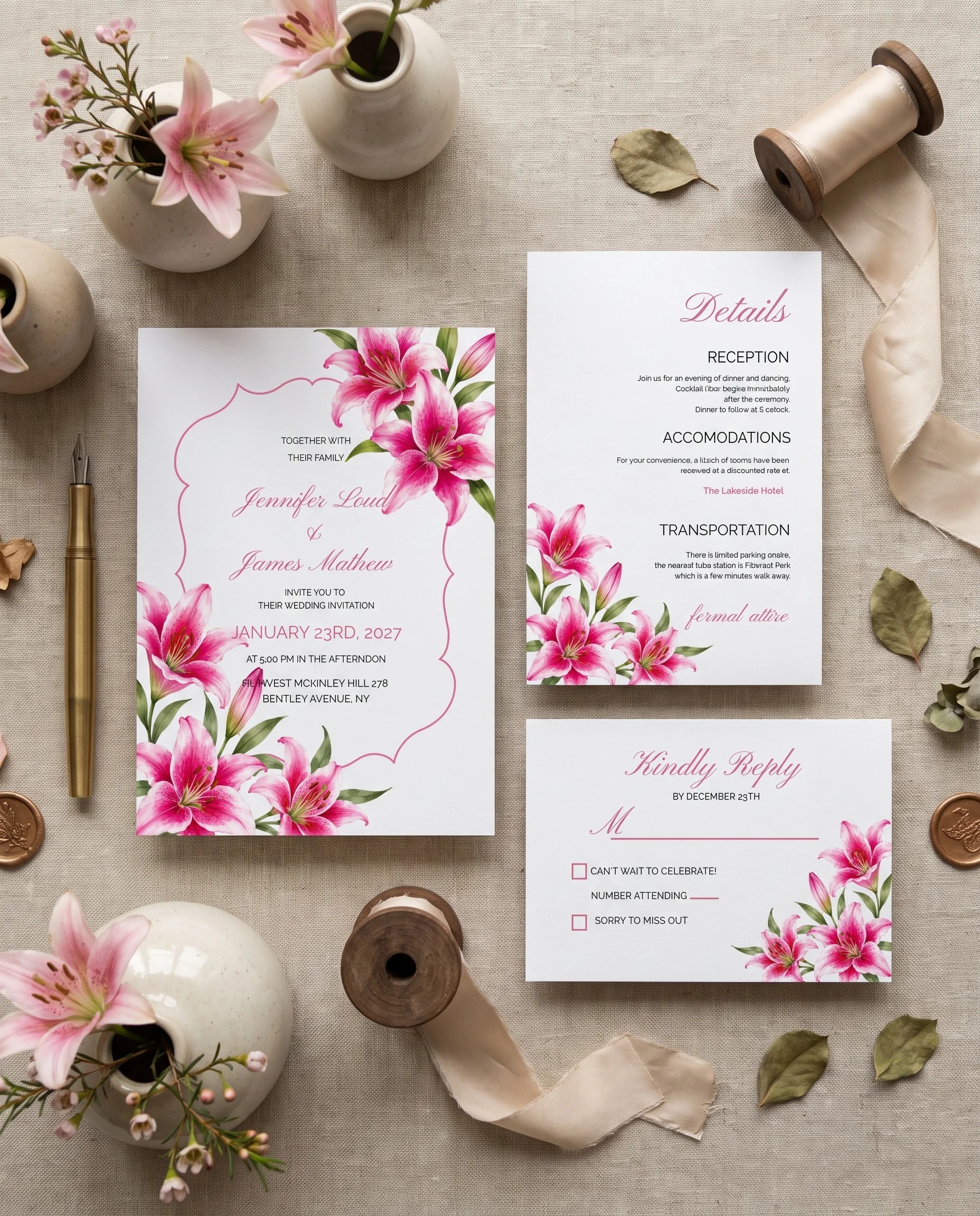 Lily Bloom — Invitation Suite