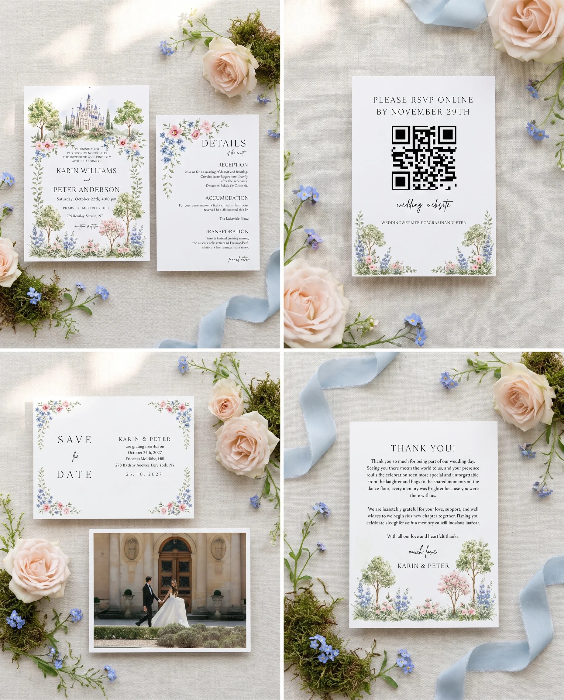 Meadow Spire — Invitation Set