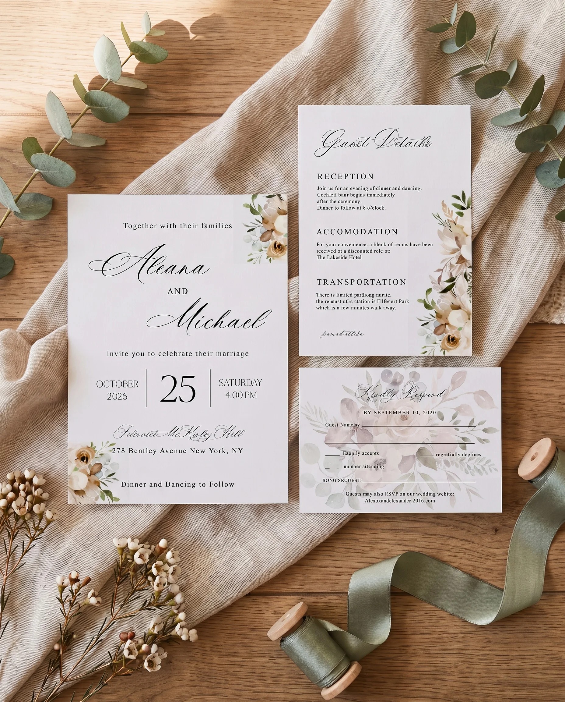Meadow Veil — Invitation Suite