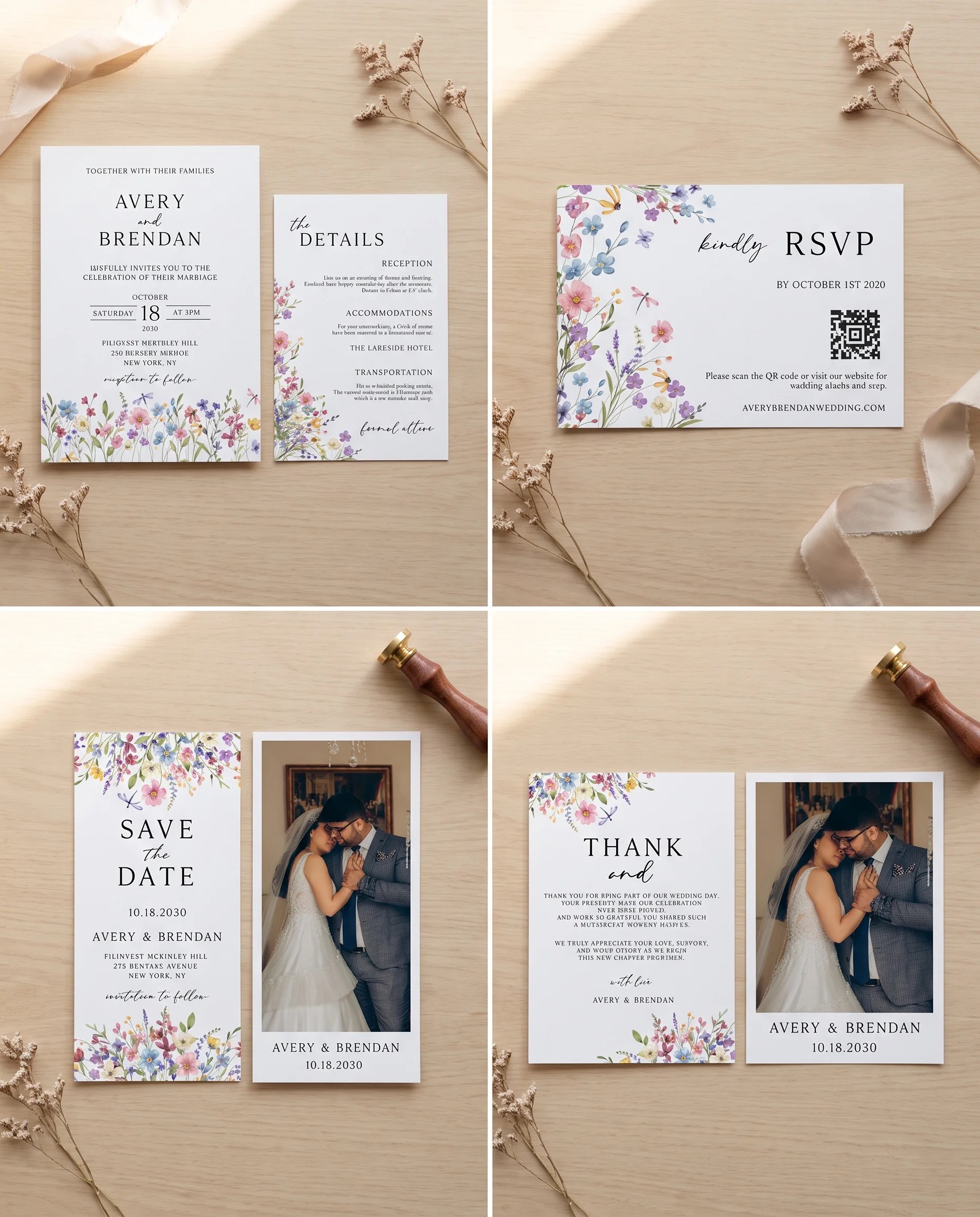 Meadowlark — Invitation Set