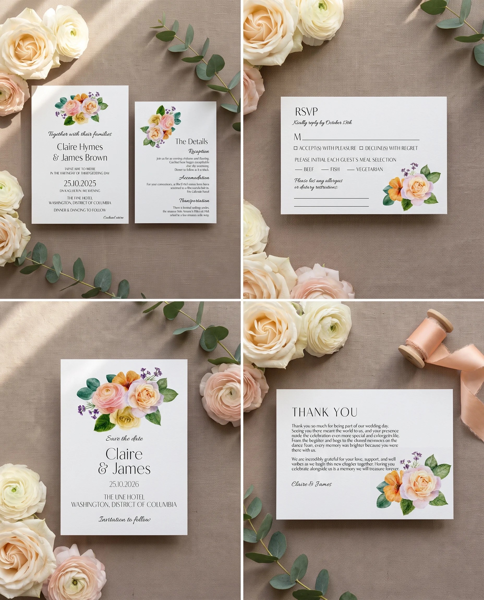 Petal Glade — Invitation Set