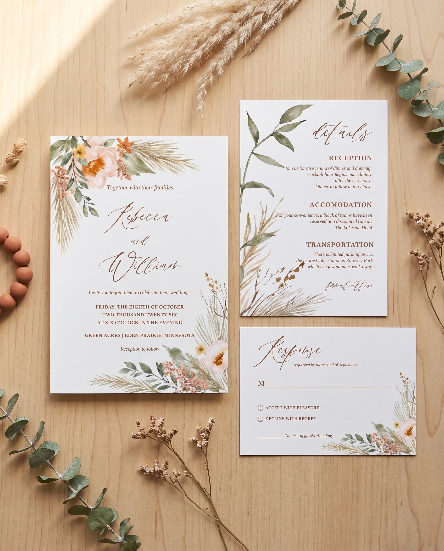 Prairie Fern — Invitation Suite