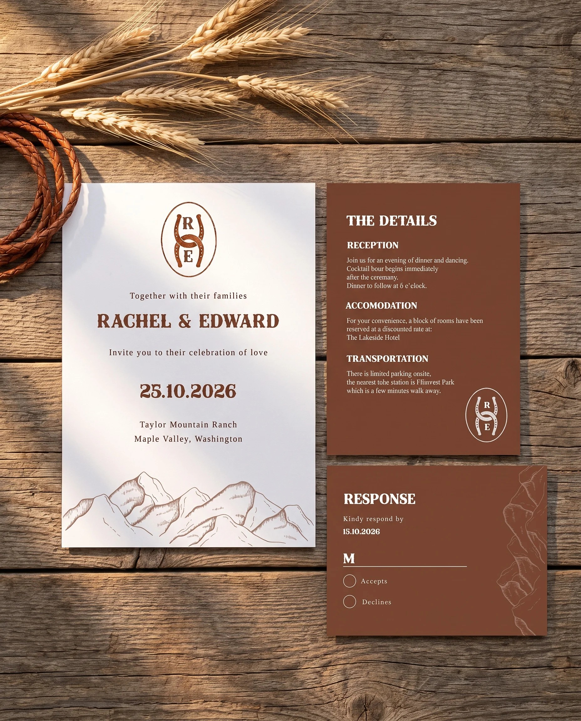 Saddle Crest — Invitation Suite