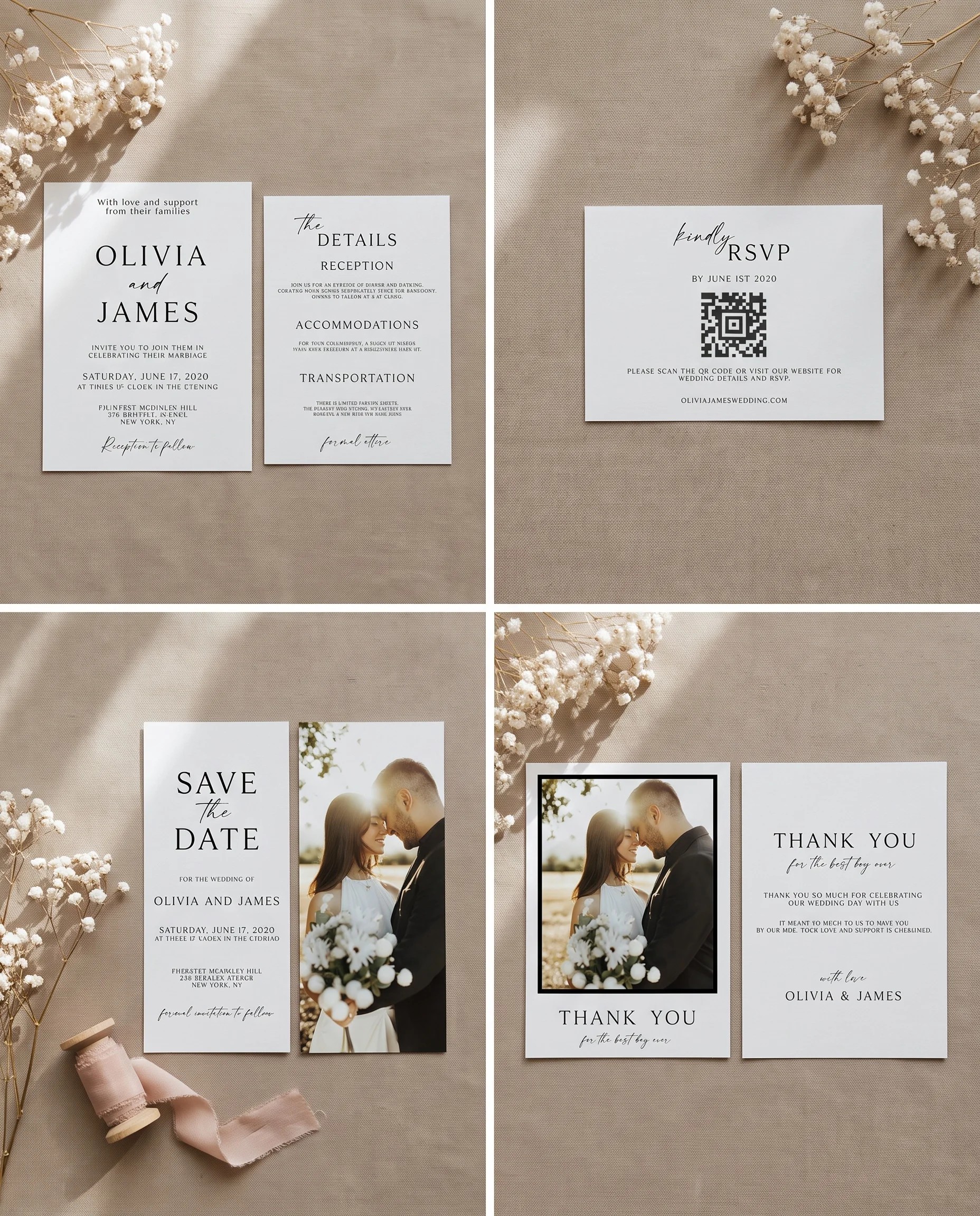 Sunlit — Invitation Set