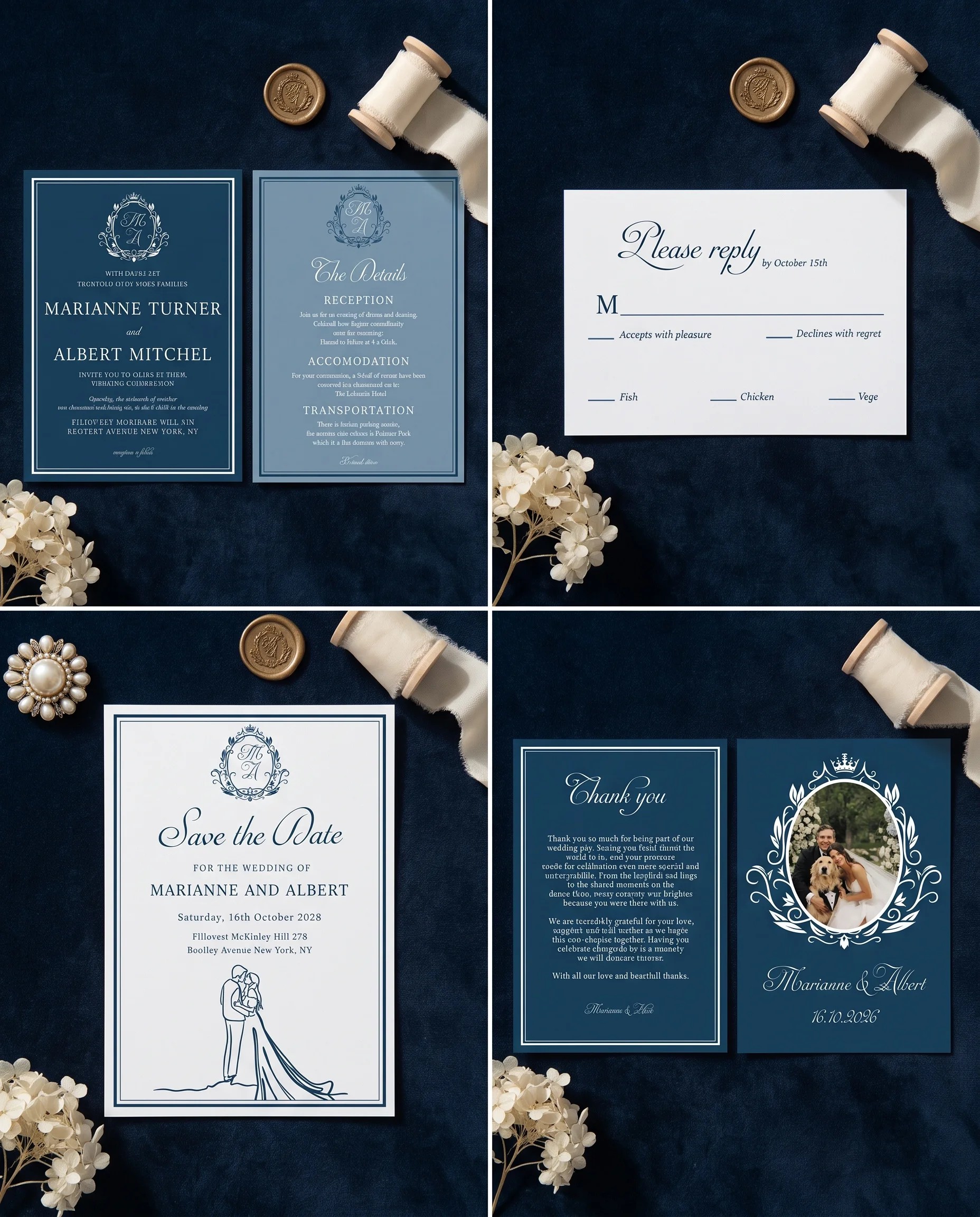 Windsor Crown — Invitation Set